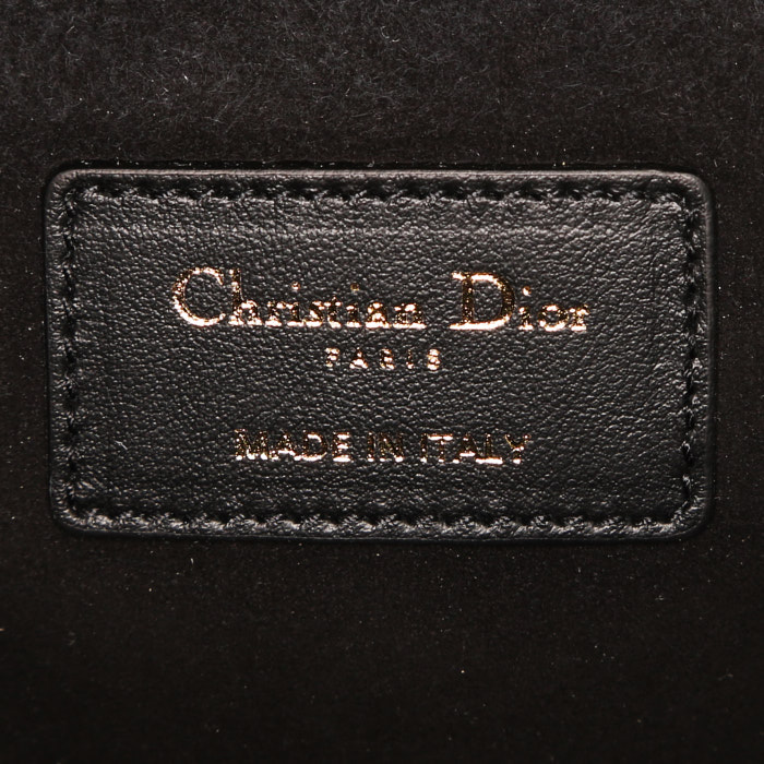 Dior pouch in black leather - Detail D3