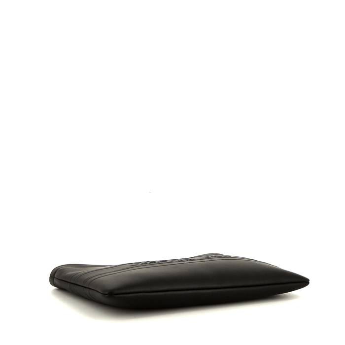 Pochette Dior en cuir noir - Detail D4