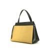Celine Edge handbag in yellow and black grained leather - 00pp thumbnail