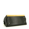 Celine Edge handbag in yellow and black grained leather - Detail D4 thumbnail