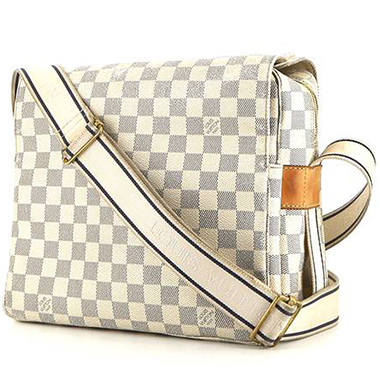 Sac bandoulière Louis Vuitton  Naviglio en toile damier azur