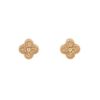 Paire de boucles d'oreilles Van Cleef & Arpels Alhambra Vintage en or rose - 00pp thumbnail