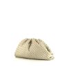 Bottega Veneta Pouch handbag/clutch in off-white intrecciato leather - 00pp thumbnail
