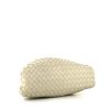 Borsa/pochette Bottega Veneta Pouch in pelle intrecciata bianco sporco - Detail D4 thumbnail