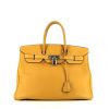 Bolso de mano Hermes Birkin 35 cm en cuero togo amarillo Cumin - 360 thumbnail