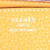 Bolso de mano Hermes Birkin 35 cm en cuero togo amarillo Cumin - Detail D3 thumbnail