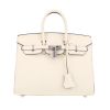Sac à main Hermès  Birkin 25 cm en cuir epsom Craie - 360 thumbnail