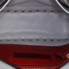 Valentino Garavani Rockstud Spike shoulder bag in grey blue quilted leather - Detail D3 thumbnail