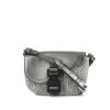 Bolso bandolera Dior  Saddle Messenger en lona monogram gris y cuero plateado - 360 thumbnail