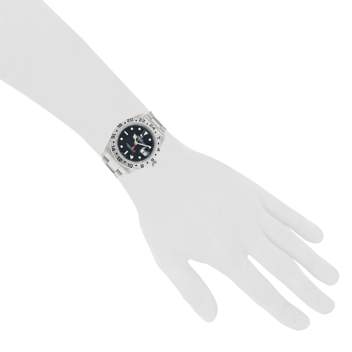 Rolex Explorer II watch in stainless steel Ref: 16570 Circa 2010 - Detail D1