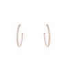 De Beers DB Classic earrings in pink gold and diamonds - 00pp thumbnail