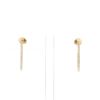 De Beers DB Classic earrings in pink gold and diamonds - 360 thumbnail