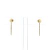 De Beers DB Classic earrings in yellow gold and diamonds - 360 thumbnail