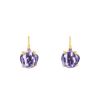 Pomellato Lola earrings in pink gold and amethysts - 00pp thumbnail
