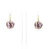 Pomellato Lola earrings in pink gold and amethysts - 360 thumbnail