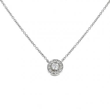 Tiffany & Co Circlet small model necklace in platinium and diamonds