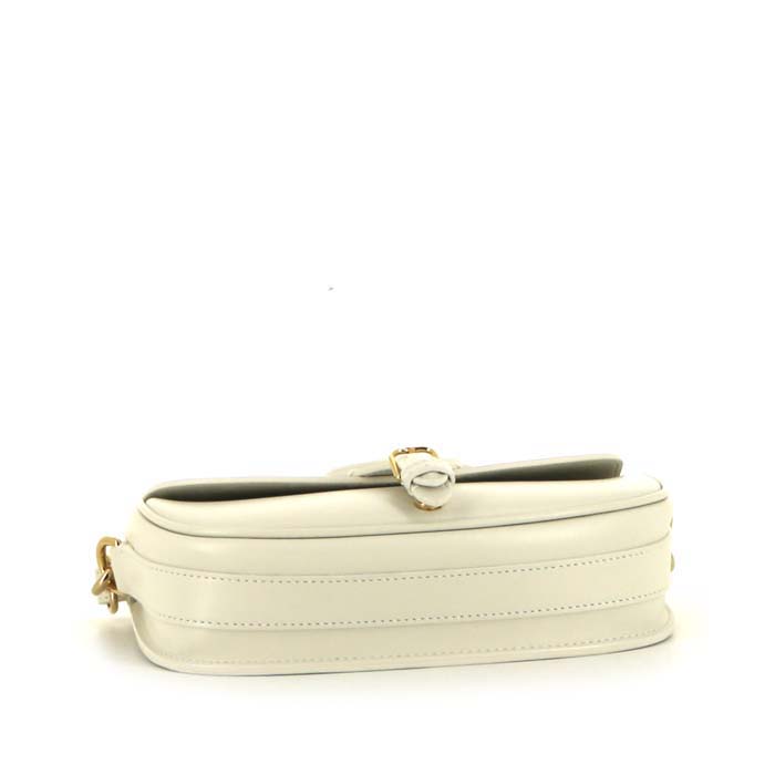 Borsa a tracolla Dior Bobby East-West in pelle bianco sporco - Detail D4