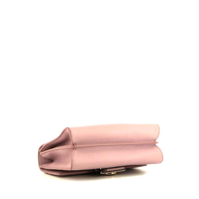 Bulgari bag in varnished pink grained leather - Detail D5