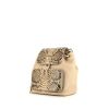 Mochila Chanel Affinity en cuero granulado beige y piel de pitón natural - 00pp thumbnail