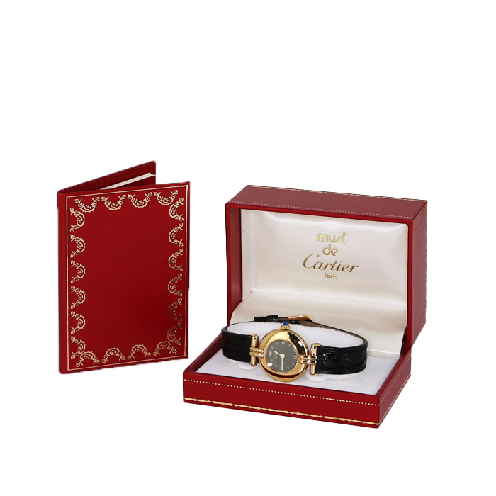 Montre Cartier Must Colisée en vermeil Ref :  590002 Vers  1990 - Detail D2