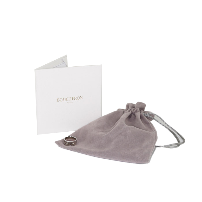 Bague Boucheron Quatre Radiant Edition en or blanc - Detail D2