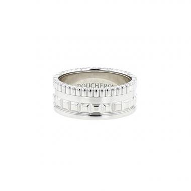 Louis Vuitton Empreinte Ring, White Gold and Diamonds Grey. Size 57