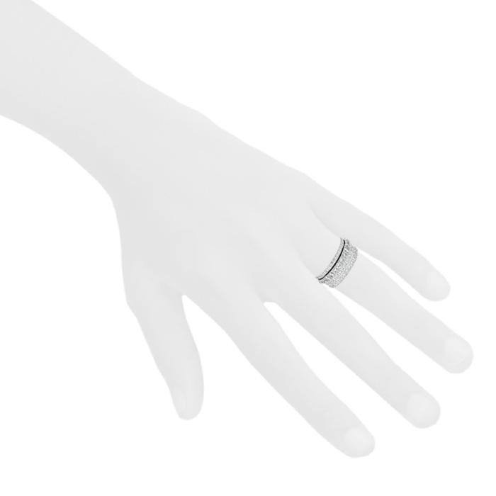 Bague Piaget Possession grand modèle en or blanc et diamants - Detail D1