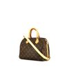 Louis Vuitton Speedy 25 cm shoulder bag in brown monogram canvas and natural leather - 00pp thumbnail
