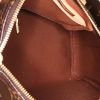 Sac bandoulière Louis Vuitton Speedy 25 cm en toile monogram marron et cuir naturel - Detail D3 thumbnail