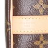 Sac bandoulière Louis Vuitton Speedy 25 cm en toile monogram marron et cuir naturel - Detail D4 thumbnail