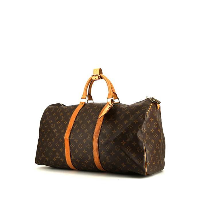 Louis Vuitton Epi Keepall Bag - Black Leather, Size 50cm - Luggage