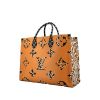 Shopping bag Louis Vuitton  Onthego modello grande  in tela monogram bicolore beige e arancione - 00pp thumbnail