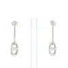 Hermes Chaine d'Ancre pendants earrings in silver - 360 thumbnail