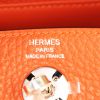 Hermes Lindy mini shoulder bag in orange togo leather - Detail D3 thumbnail