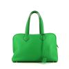 Hermes Victoria handbag in green Bamboo togo leather - 360 thumbnail