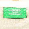 Hermes Victoria handbag in green Bamboo togo leather - Detail D3 thumbnail
