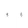 Orecchini a bottone Chopard Happy Diamonds Icon in oro bianco e diamanti - 360 thumbnail