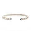 Bracelet jonc David Yurman Cable Classique en argent,  diamants et topazes - 360 thumbnail
