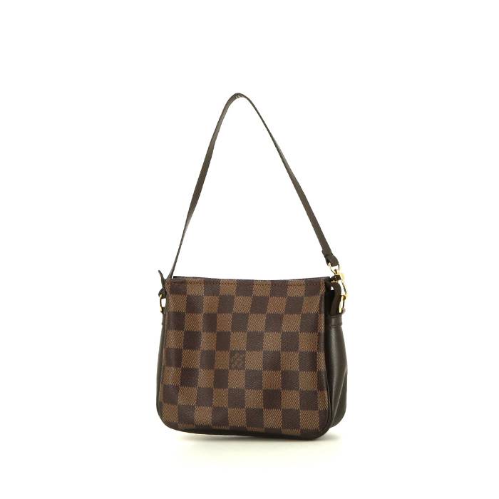 Pochette accessoire leather clutch bag Louis Vuitton Brown in