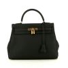 Hermès Kelly 32 shoulder bag in black togo leather - 360 thumbnail