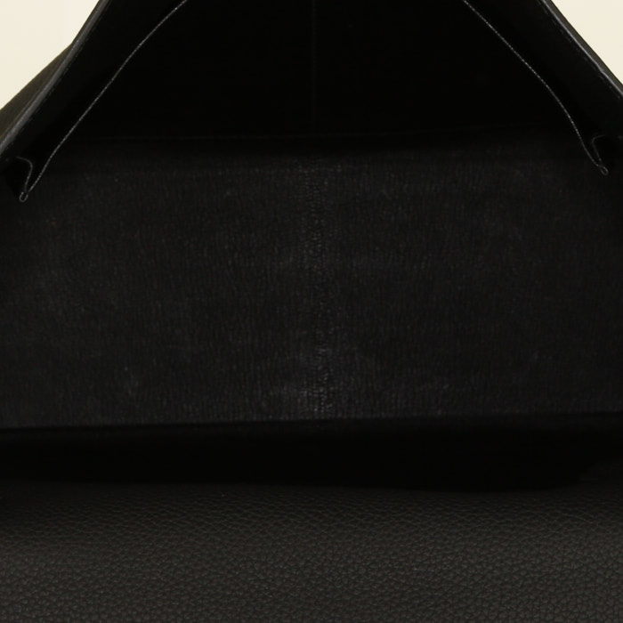 Borsa a tracolla Hermès Kelly 32 in pelle togo nera - Detail D3