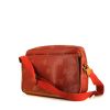 Louis Vuitton America's Cup shoulder bag in red monogram canvas and natural leather - 00pp thumbnail