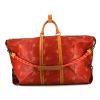 Louis Vuitton America's Cup travel bag in red coated canvas and natural leather - 360 thumbnail