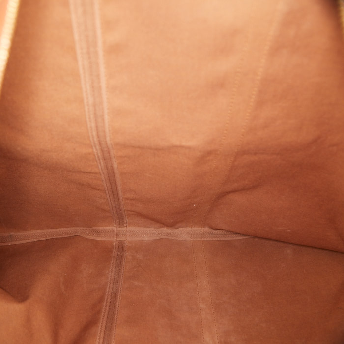 Louis Vuitton America's Cup travel bag in red coated canvas and natural leather - Detail D3