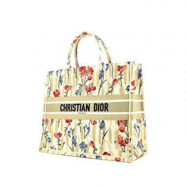 Dior Book Tote Large Canvas Floral