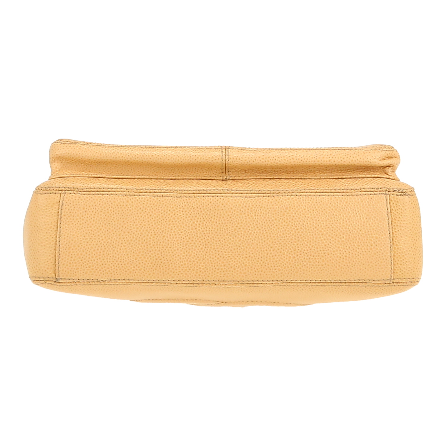 Bolso de mano Chanel  Vintage en cuero granulado color arena - Detail D1