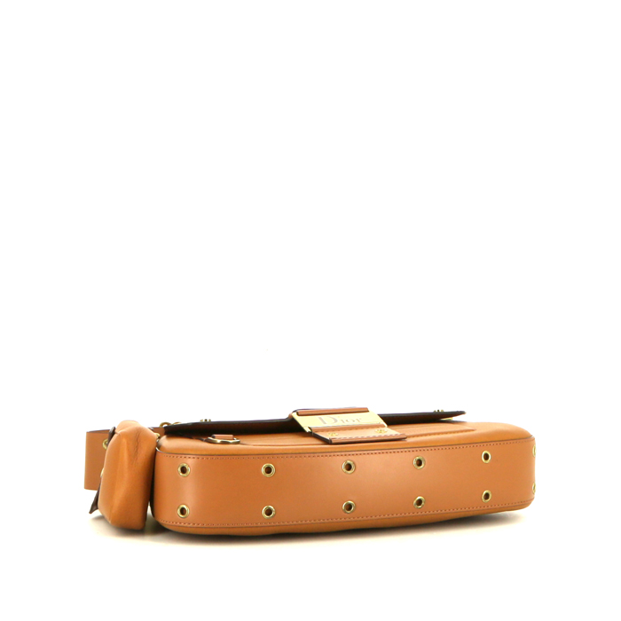 Dior Street Chic handbag in cognac leather - Detail D4