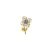 Van Cleef & Arpels brooch in yellow gold,  sapphires and diamonds - 360 thumbnail