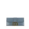 Dior 30 Montaigne handbag/clutch in Bleu Orage leather - 360 thumbnail