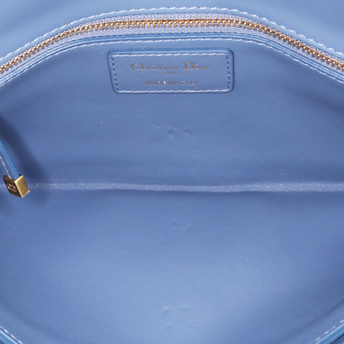 Borsa/pochette Dior 30 Montaigne in pelle Bleu Orage - Detail D3